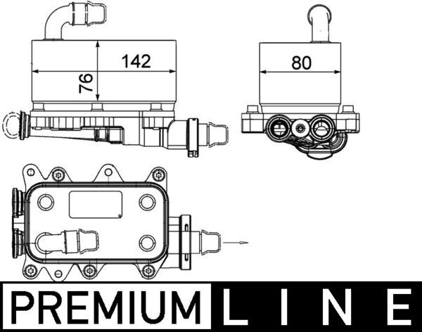 Chłodnica oleju, automatyczna przekładnia MAHLE CLC18000P
