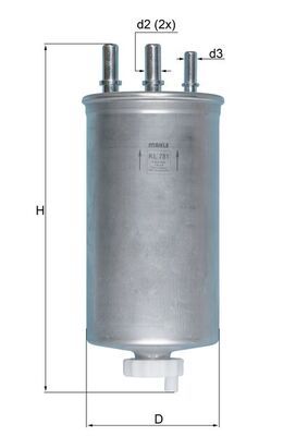 Filtr paliwa KNECHT KL 781