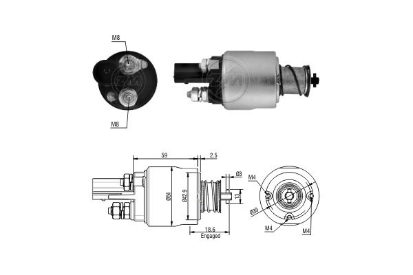 Włącznik elektromagnetyczny, rozrusznik ERA ZM1498