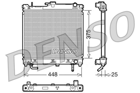 Chłodnica, układ chłodzenia silnika DENSO DRM47003