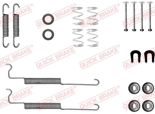 Zestaw akcesoriów, szczęki hamulcowe QUICK BRAKE 105-0049