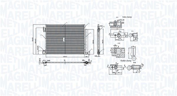 Skraplacz, klimatyzacja MAGNETI MARELLI 350203101500