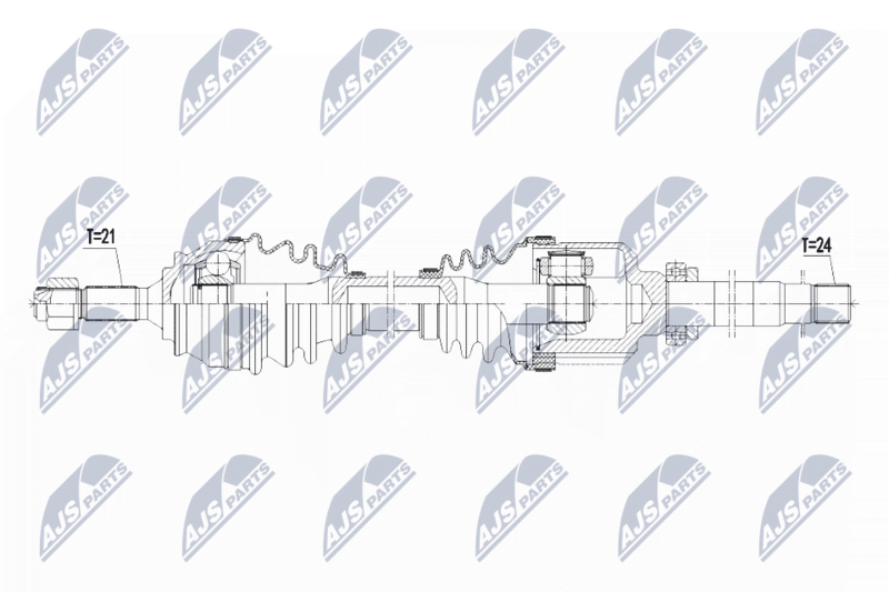 Wał napędowy NTY NPW-PE-047