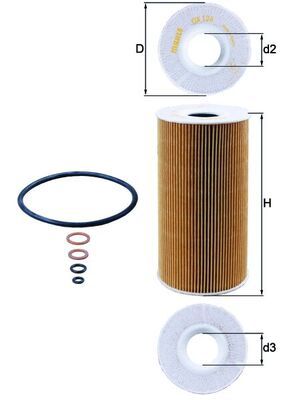 Filtr oleju MAHLE OX126D