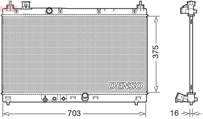 Chłodnica, układ chłodzenia silnika DENSO DRM40045