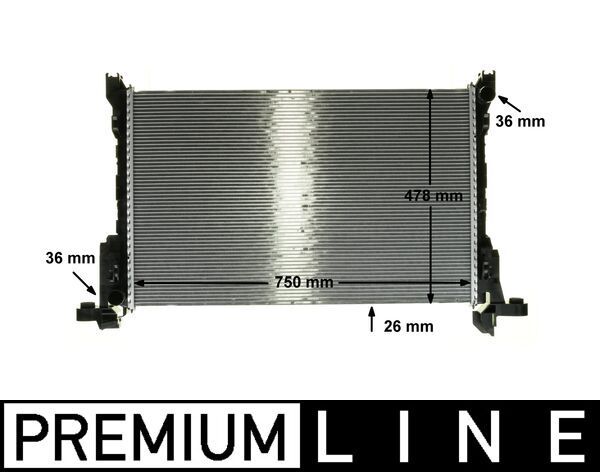 Chłodnica, układ chłodzenia silnika MAHLE cr 86 000p