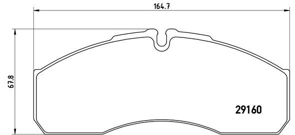 Zestaw klocków hamulcowych, hamulce tarczowe BREMBO P A6 022