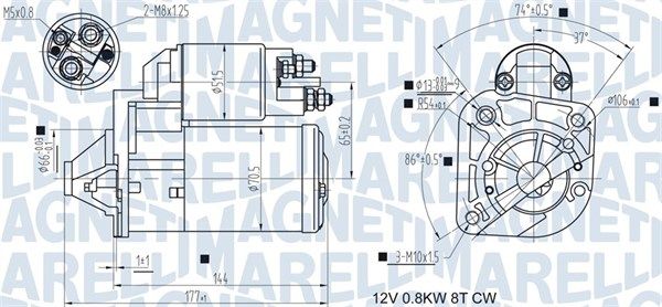 Rozrusznik MAGNETI MARELLI 063721442010