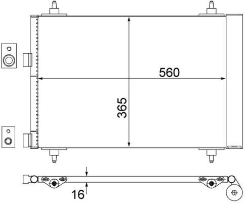 Skraplacz, klimatyzacja MAHLE AC315000S
