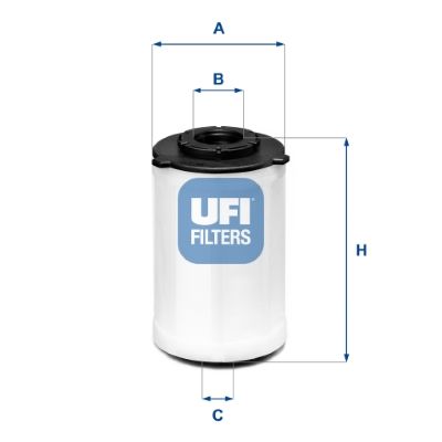 Filtr paliwa UFI 26.h2o.03