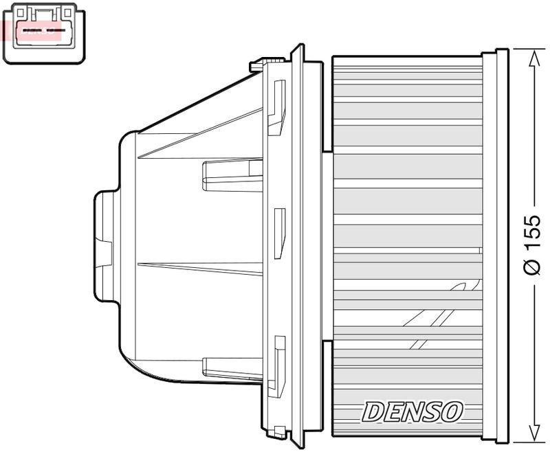 Wentylator wewnętrzny Denso DEA10053