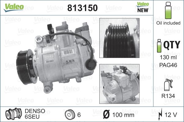 Sprężarka, klimatyzacja VALEO 813150