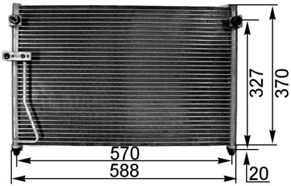 Skraplacz, klimatyzacja MAHLE AC301000S