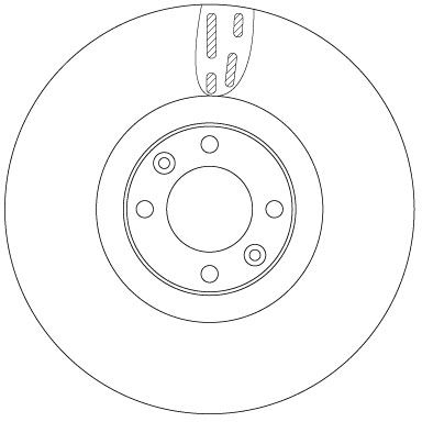 Tarcza hamulcowa TRW DF6140