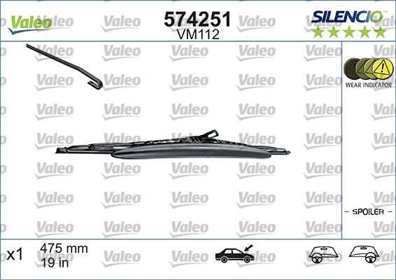 Pióro wycieraczki VALEO 574251