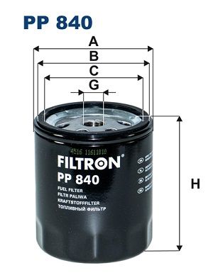 Filtr paliwa FILTRON pp 840