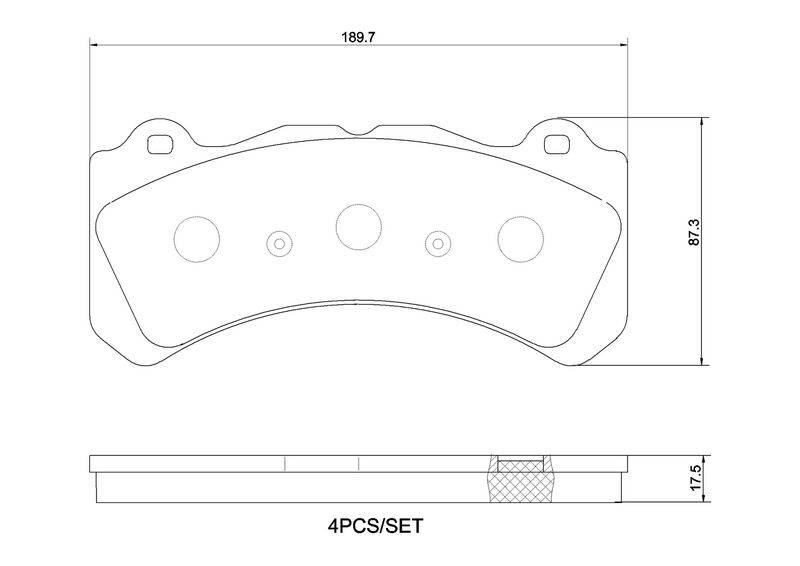 Zestaw klocków hamulcowych, hamulce tarczowe BREMBO P 86 034