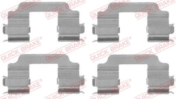 Zestaw akcesoriów, klocki hamulcowe QUICK BRAKE 109-1709