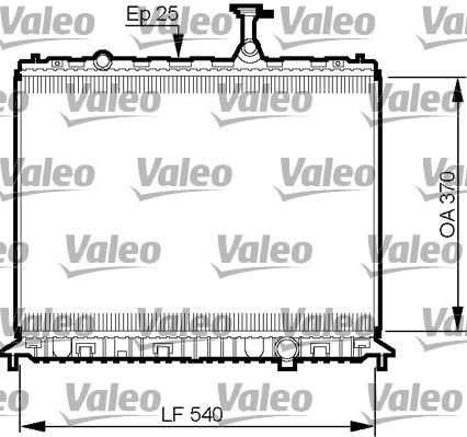 Chłodnica, układ chłodzenia silnika VALEO 735508