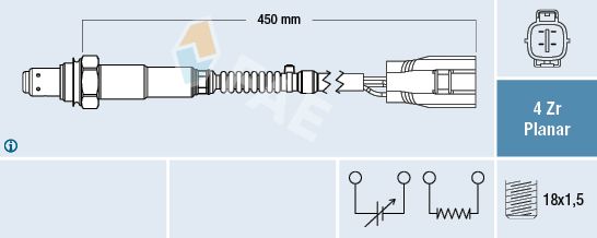 Sonda lambda FAE 77644