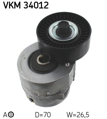 Rolka napinacza, pasek klinowy wielorowkowy SKF VKM 34012