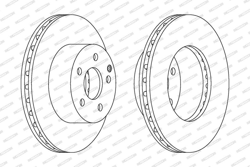Tarcza hamulcowa FERODO DDF1668C