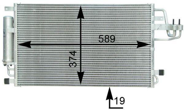 Skraplacz, klimatyzacja MAHLE AC399000S