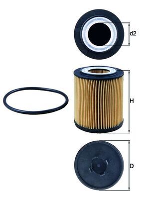 Filtr oleju KNECHT OX 182D