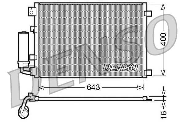 Skraplacz, klimatyzacja Denso DCN46002