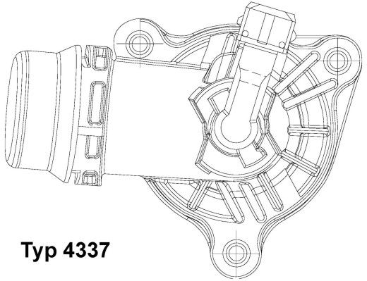 Termostat, płyn chłodzący WAHLER 4337.105D