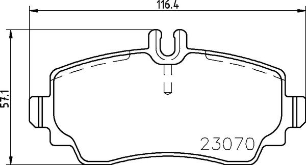 Zestaw klocków hamulcowych, hamulce tarczowe BREMBO P 50 047