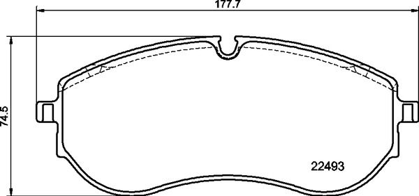 Zestaw klocków hamulcowych, hamulce tarczowe BREMBO P 85 179