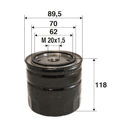 Filtr oleju VALEO 586035