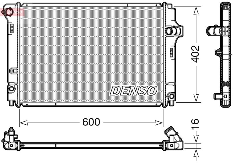 Chłodnica, układ chłodzenia silnika DENSO DRM50089