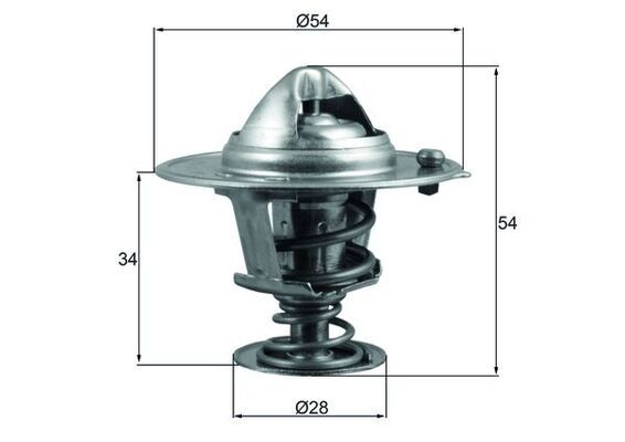 Termostat, płyn chłodzący MAHLE TX20688D