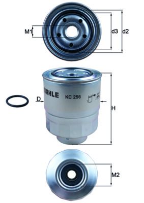 Filtr paliwa MAHLE KC256D