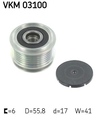 Alternator - sprzęgło jednokierunkowe SKF VKM 03100