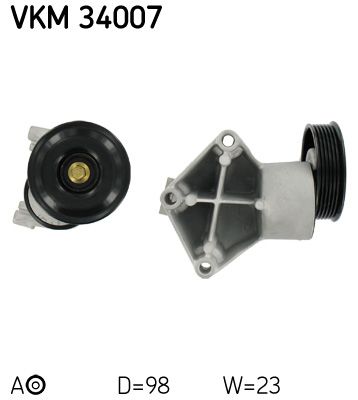 Rolka napinacza, pasek klinowy wielorowkowy SKF VKM 34007