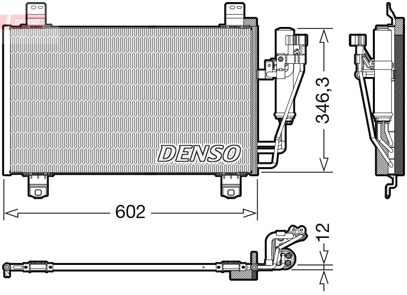 Skraplacz, klimatyzacja Denso DCN44017
