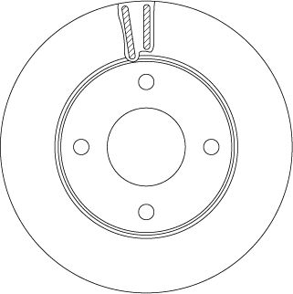 Tarcza hamulcowa TRW DF6417