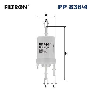 Filtr paliwa FILTRON pp 836/4