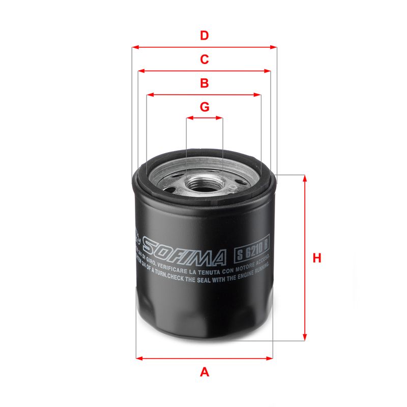 Filtr oleju SOFIMA S 6210 R