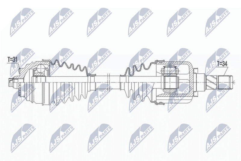 Wał napędowy NTY NPW-BM-164