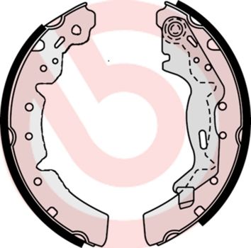 Zestaw szczęk hamulcowych BREMBO S 83 510