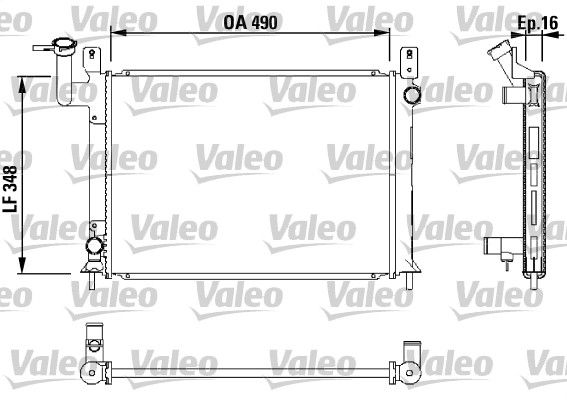 Chłodnica, układ chłodzenia silnika VALEO 730406