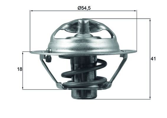 Termostat, płyn chłodzący MAHLE TX 162 82D