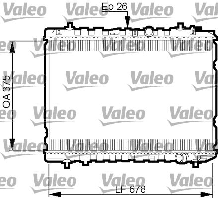 Chłodnica, układ chłodzenia silnika VALEO 735526