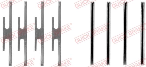 Zestaw akcesoriów, klocki hamulcowe QUICK BRAKE 109-1012