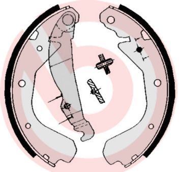 Zestaw szczęk hamulcowych BREMBO S 59 509