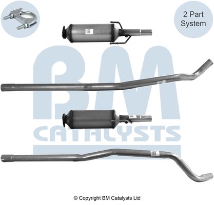 Filtr sadzy / filtr cząstek stałych, układ wydechowy BM CATALYSTS BM11020P